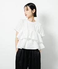 CTKID03063 TONEA ティアードフリルTシャツ ブラック