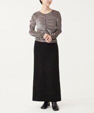 CTKKD03054 TONEA(トネア) シアーベロアシャーリングトップス ブラウン