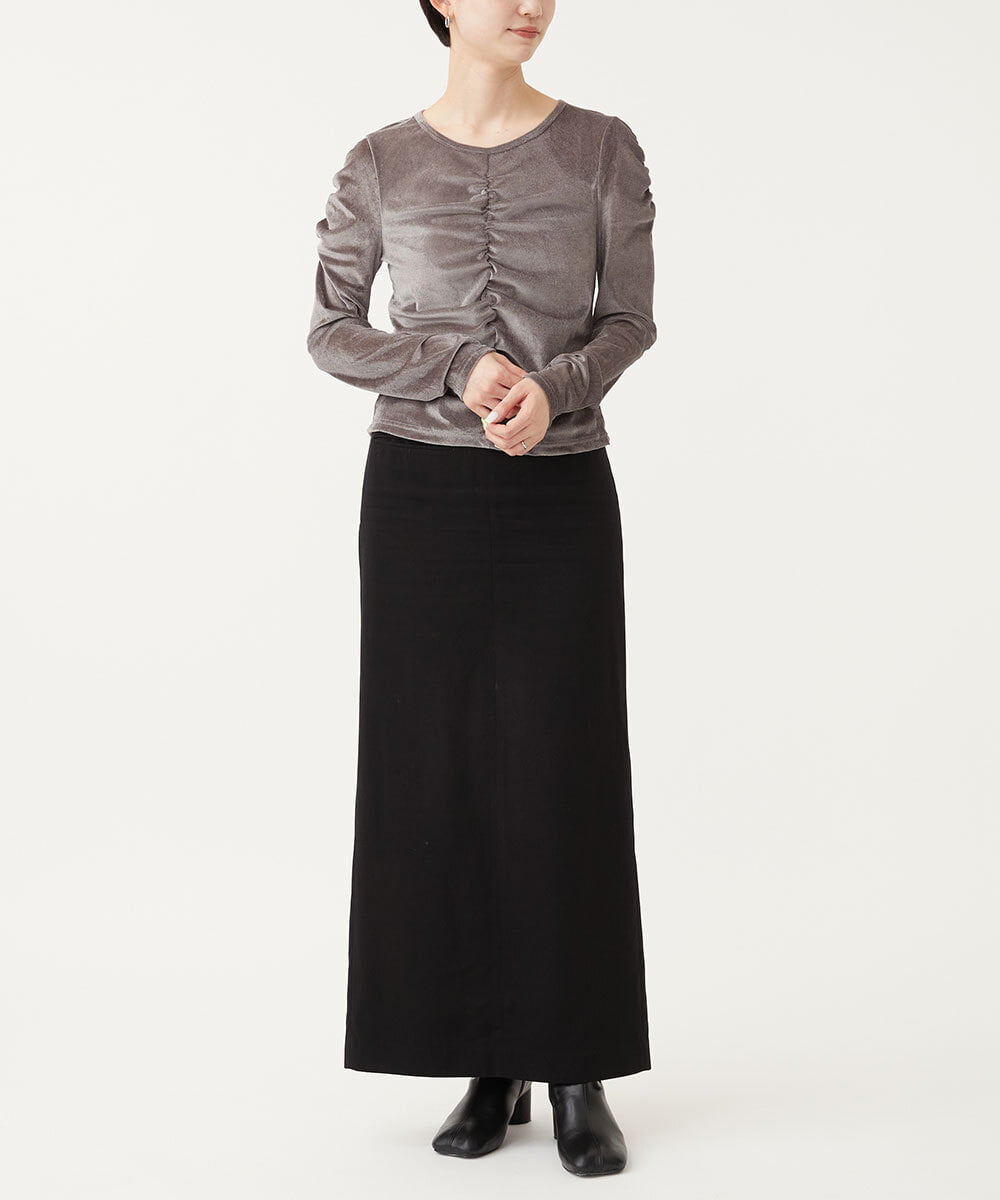 CTKKD03054 TONEA(トネア) シアーベロアシャーリングトップス ブラウン