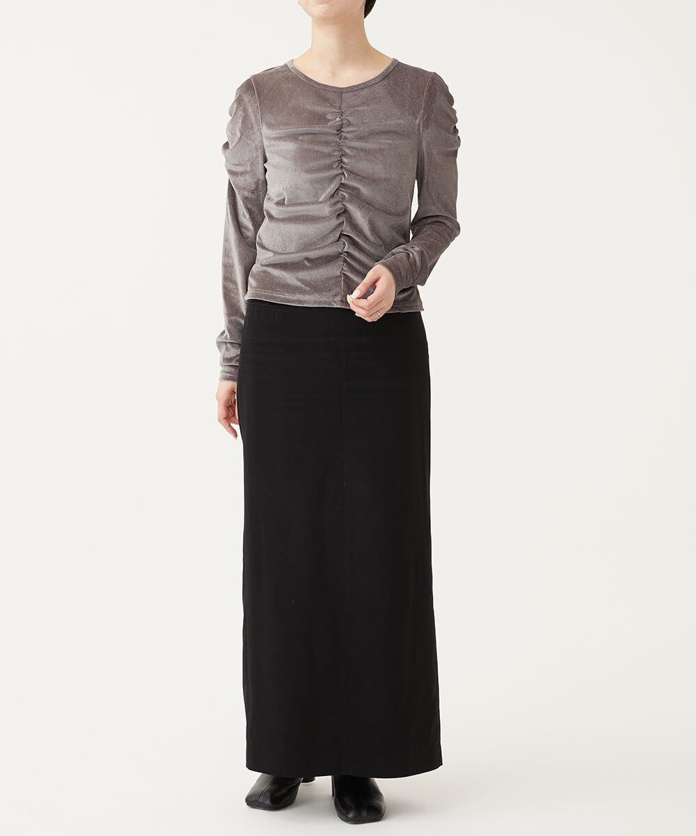 CTKKD03054 TONEA(トネア) シアーベロアシャーリングトップス ブラウン