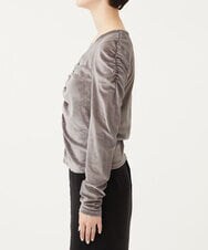 CTKKD03054 TONEA(トネア) シアーベロアシャーリングトップス ブラウン