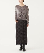 CTKKD03054 TONEA(トネア) シアーベロアシャーリングトップス ブラウン