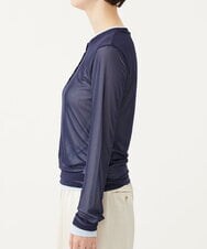 CTKKD04051 TONEA(トネア) シアーヘンリーネック レイヤードトップス アイボリー