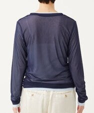 CTKKD04051 TONEA(トネア) シアーヘンリーネック レイヤードトップス アイボリー