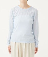CTKKD04051 TONEA(トネア) シアーヘンリーネック レイヤードトップス アイボリー