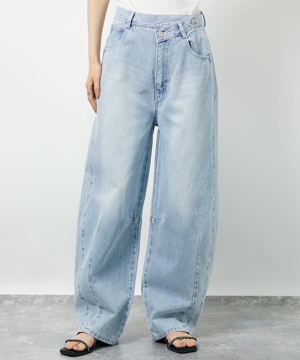 CTLID01067 TONEA(トネア) カーブデニム パンツ ブリーチ