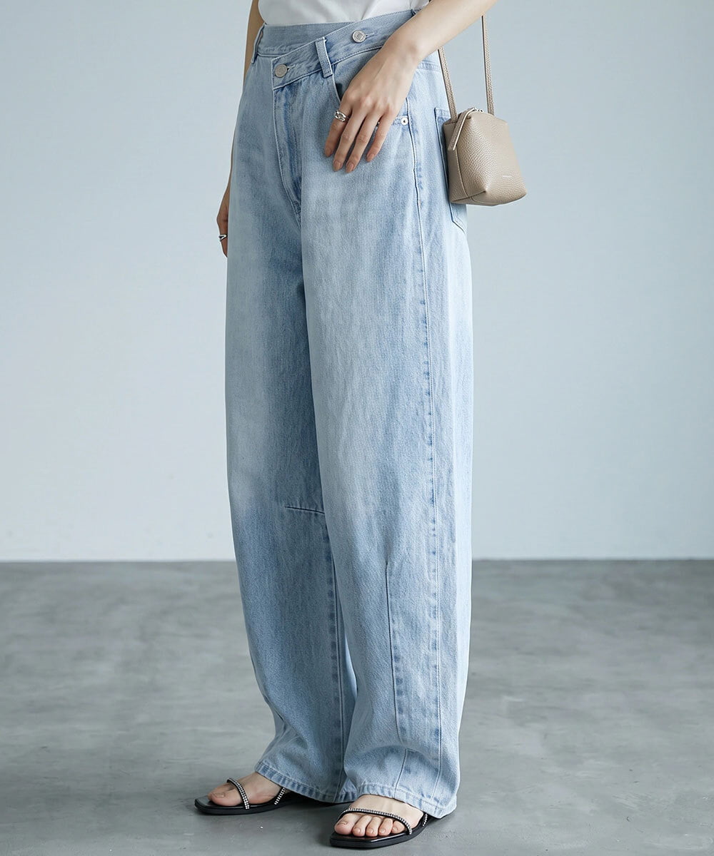 CTLID01067 TONEA(トネア) カーブデニム パンツ ブリーチ