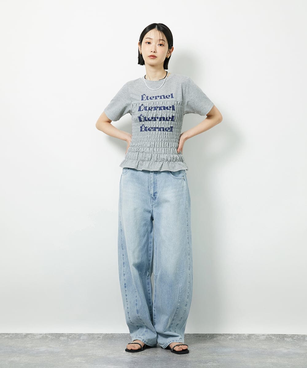 CTLID01067 TONEA(トネア) カーブデニム パンツ インディゴ