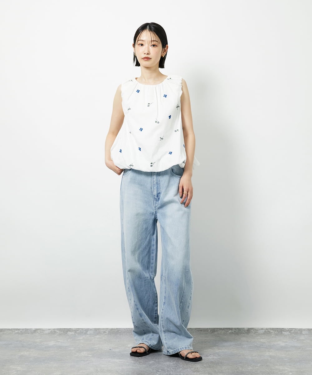 CTLID01067 TONEA(トネア) カーブデニム パンツ インディゴ