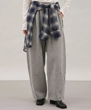CTLKD01061 TONEA(トネア) バレルレッグ スウェットパンツ グレー