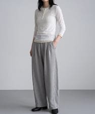 CTLKD01061 TONEA(トネア) バレルレッグ スウェットパンツ グレー