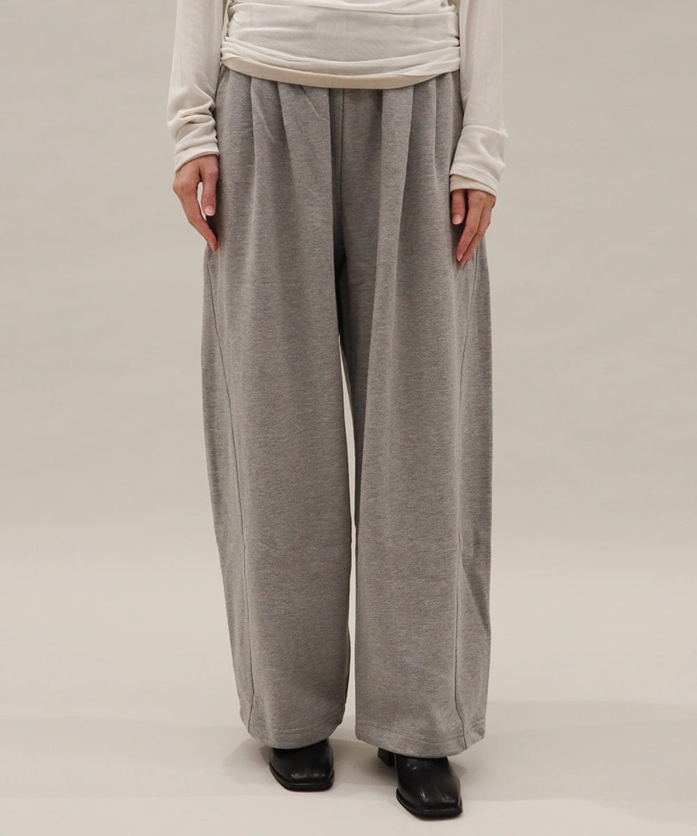 CTLKD01061 TONEA(トネア) バレルレッグ スウェットパンツ グレー