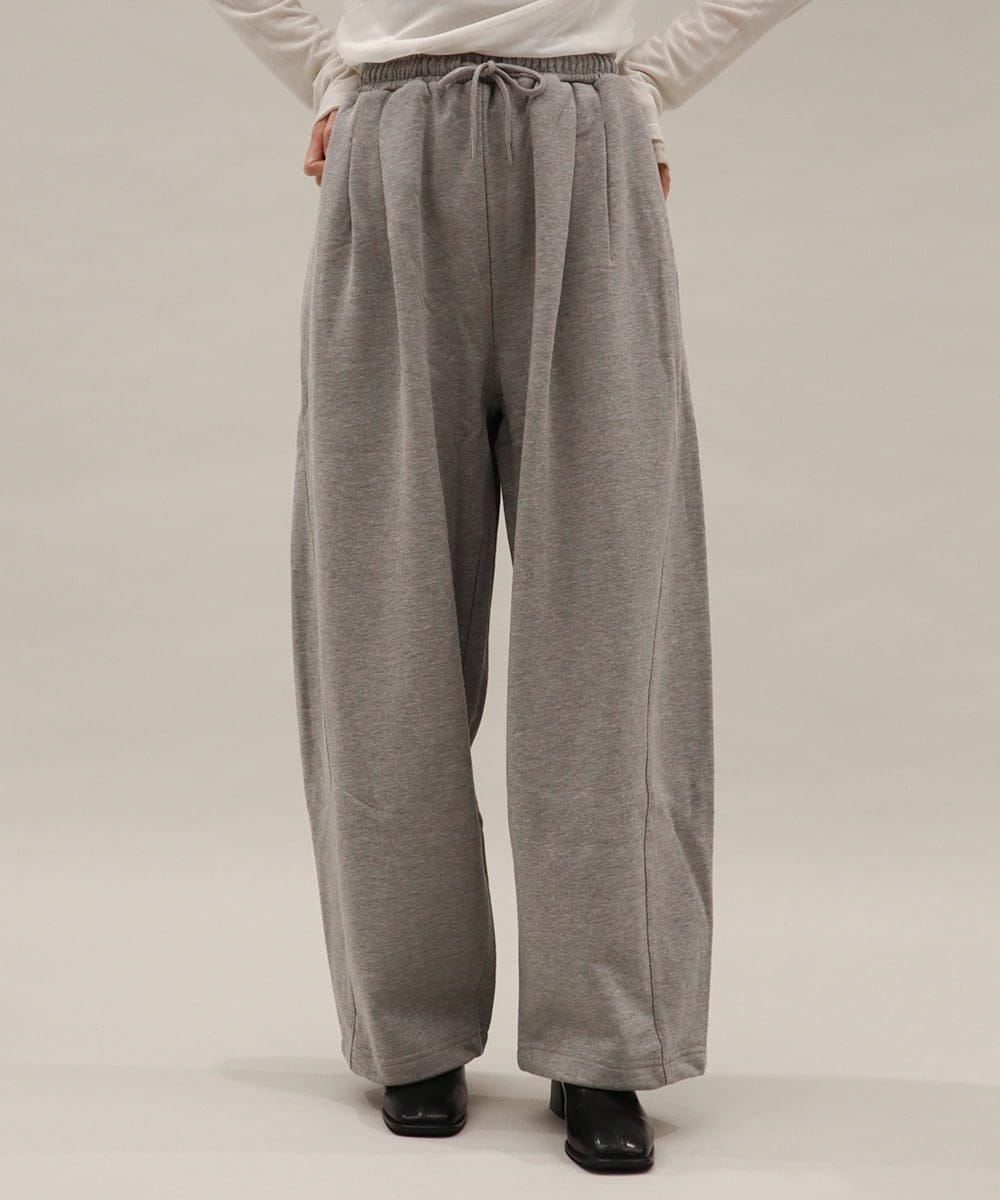 CTLKD01061 TONEA(トネア) バレルレッグ スウェットパンツ グレー