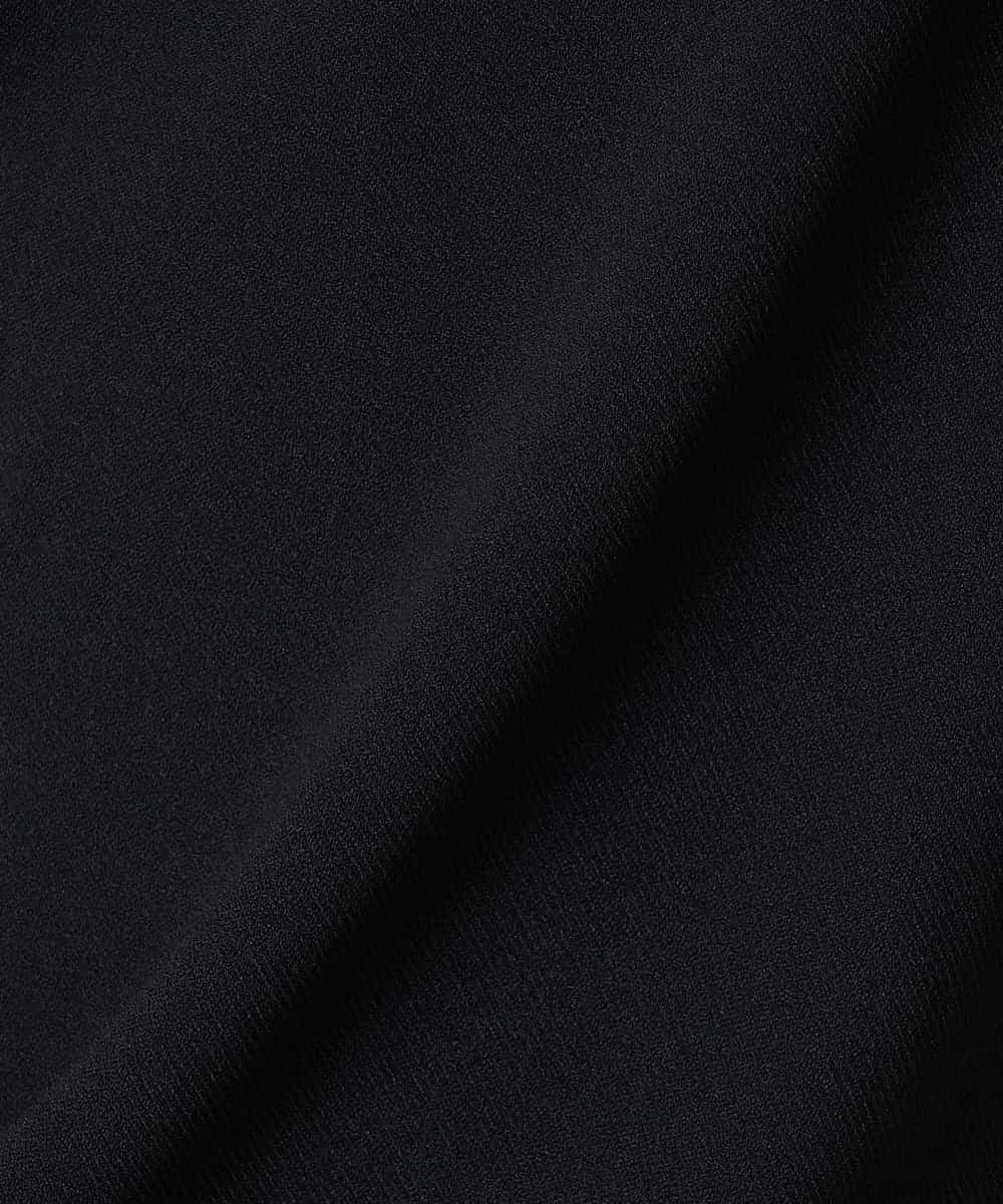EBBEP13070 comfy Couture(コンフィークチュール) 【洗濯機で洗える】配色ステッチデザインパフスリーブプルオーバー ブラック