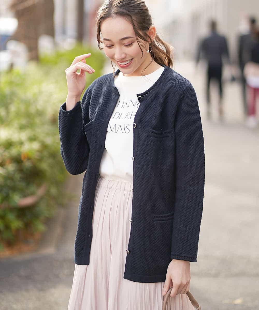 洗える ニットジャケット カーディガン Comfy Couture コンフィークチュール イトキンオンラインストア