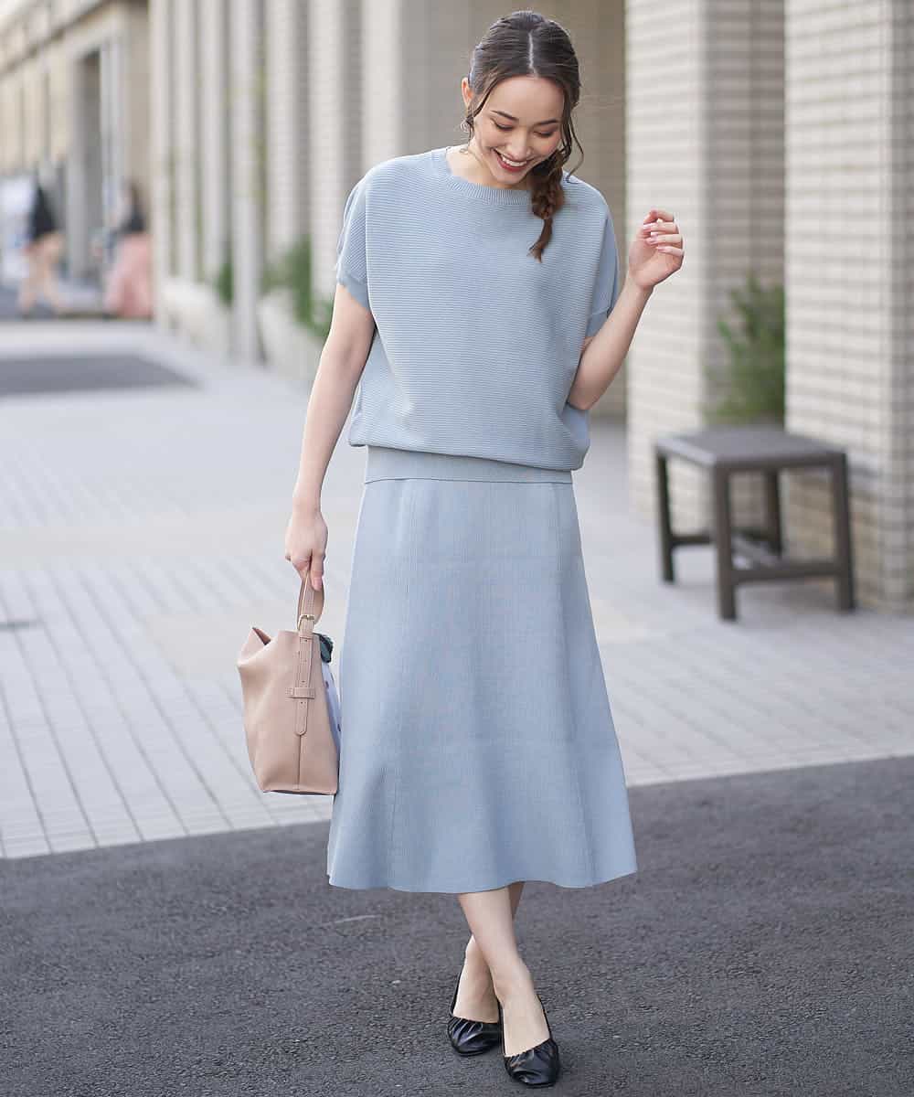 Comfy Couture コンフィークチュール 洗濯機で洗える フレンチスリーブニット マーメイドスカート イトキンオンラインストア