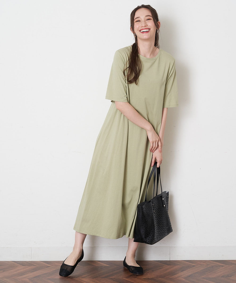 洗える オーガニックコットンワンピース ワンピース Comfy Couture コンフィークチュール イトキンオンラインストア