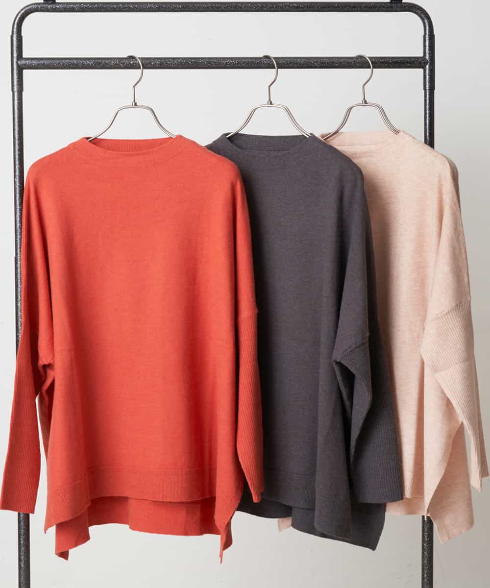 洗濯機で洗える ポンチョ風ニット ニット セーター Comfy Couture コンフィークチュール イトキンオンラインストア