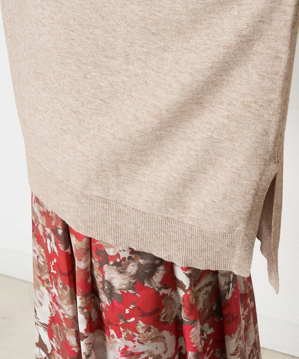 洗濯機で洗える ポンチョ風ニット ニット セーター Comfy Couture コンフィークチュール イトキンオンラインストア