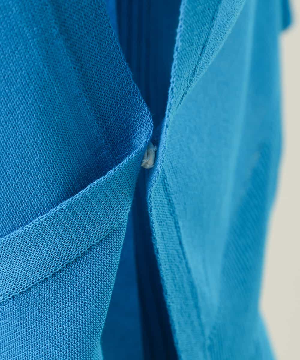 EBFGP01090 comfy Couture(コンフィークチュール) 【洗える/2WAY】ニットポンチョセット ブルー