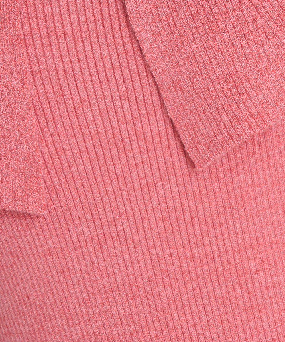 EBFKP04078 comfy Couture(コンフィークチュール) 【洗える】ケープデザインニット ピンク