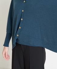 EBFLP11110 comfy Couture(コンフィークチュール) 【洗える】2WAYポンチョ 2点セット ブルー