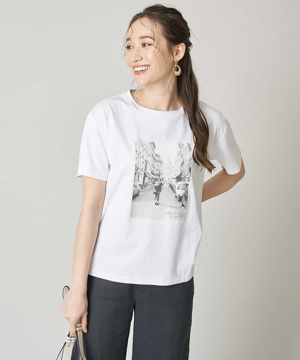 洗濯機で洗える】フォトプリントTシャツ(カットソー・Tシャツ) | comfy Couture(コンフィークチュール)｜イトキンオンラインストア