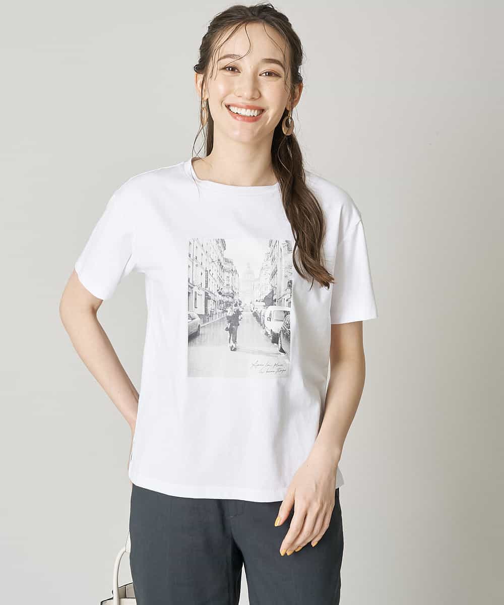 洗濯機で洗える】フォトプリントTシャツ(カットソー・Tシャツ) | comfy Couture(コンフィークチュール)｜イトキンオンラインストア