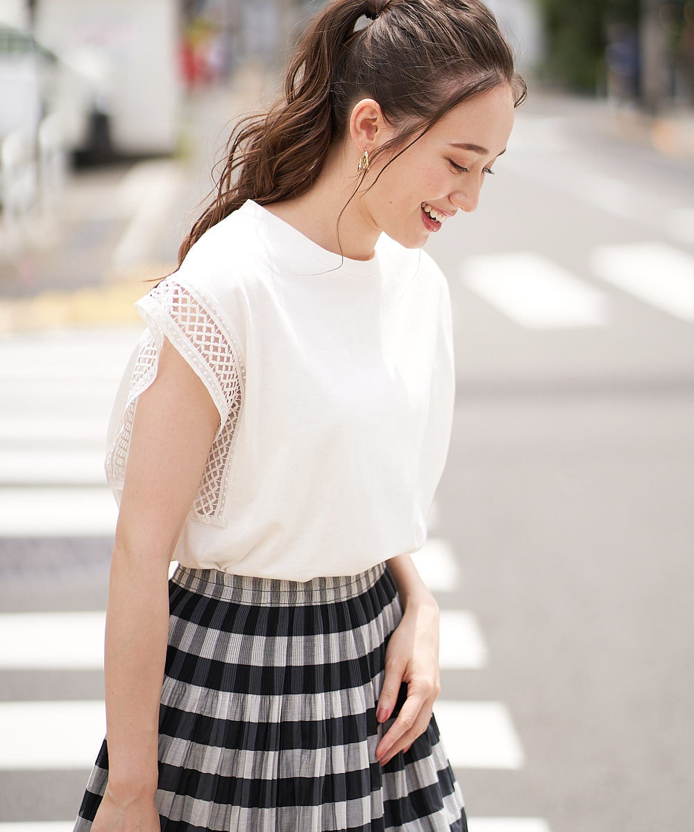 洗える デザインレースカットソー カットソー Tシャツ Comfy Couture コンフィークチュール イトキンオンラインストア 洗える デザインレースカットソー カットソー Tシャツ Comfy Couture コンフィークチュール イトキンオンラインストア