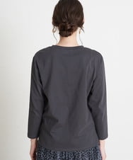 EBKKP04060 comfy Couture(コンフィークチュール) 【洗濯機で洗える】フォトTシャツ ダークグレー