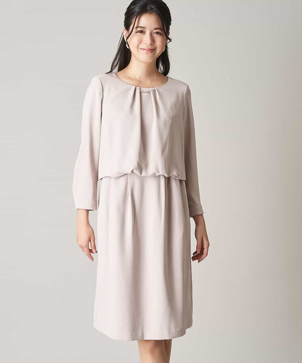 洗濯機で洗える チャーム付きタックワンピース ワンピース Ofuon オフオン イトキンオンラインストア