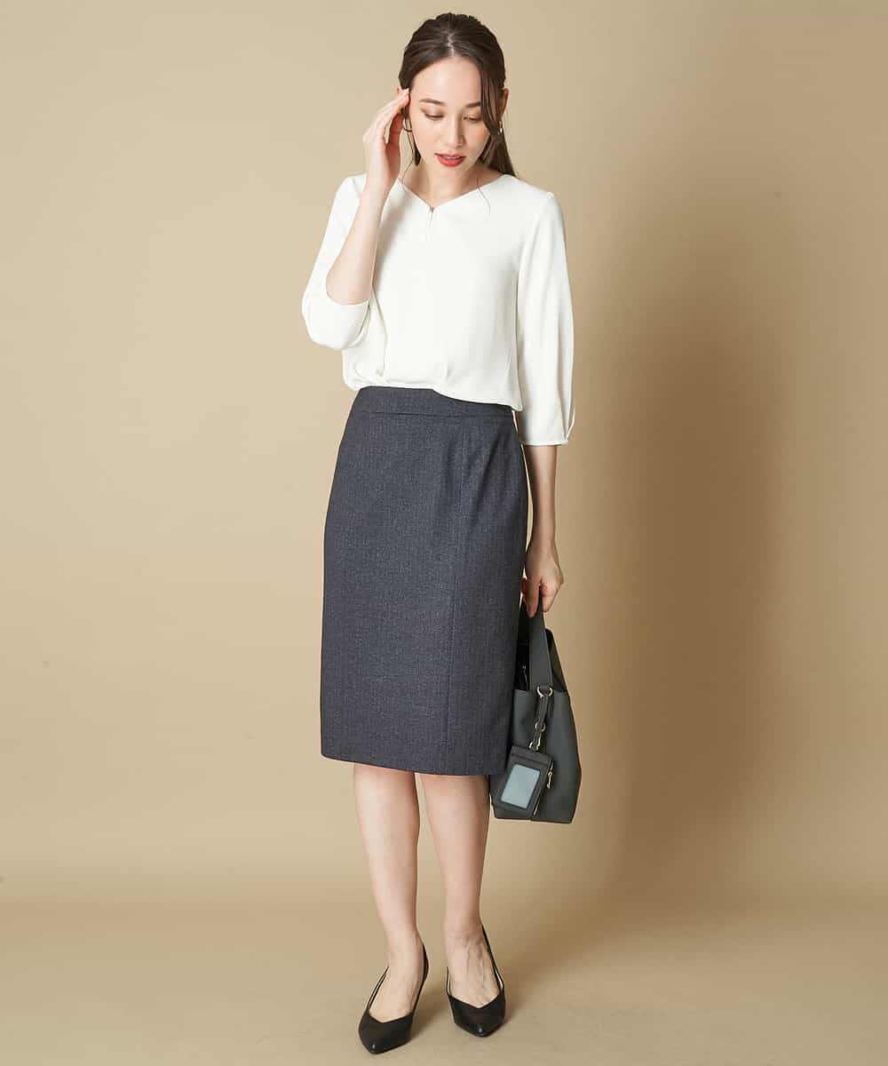 セットアップ可 シワになりにくい ベーシックタイトスカート ひざ丈スカート Ofuon オフオン イトキンオンラインストア