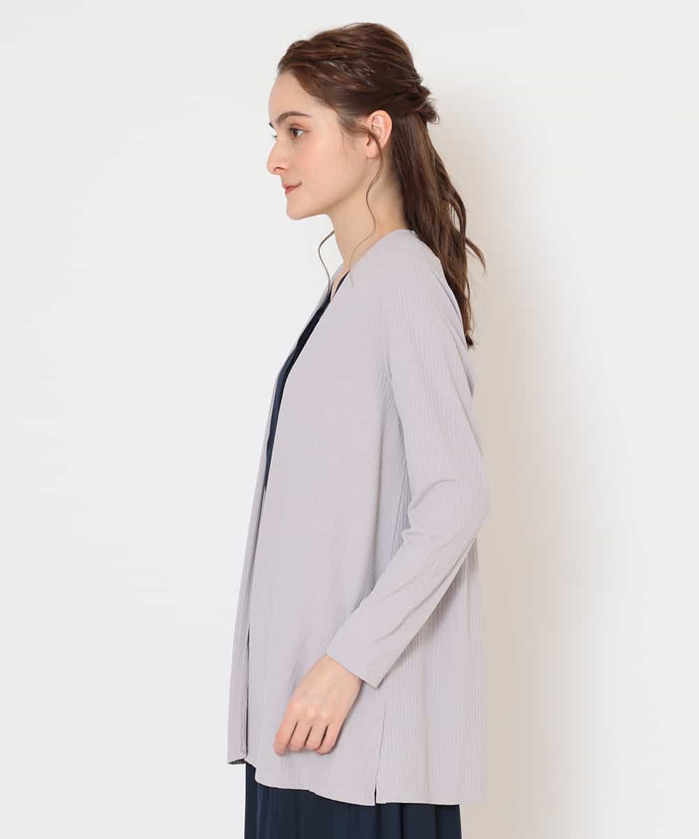 Ofuon オフオン 洗える 冷房対策 テレコ編みロングカーディガン イトキンオンラインストア