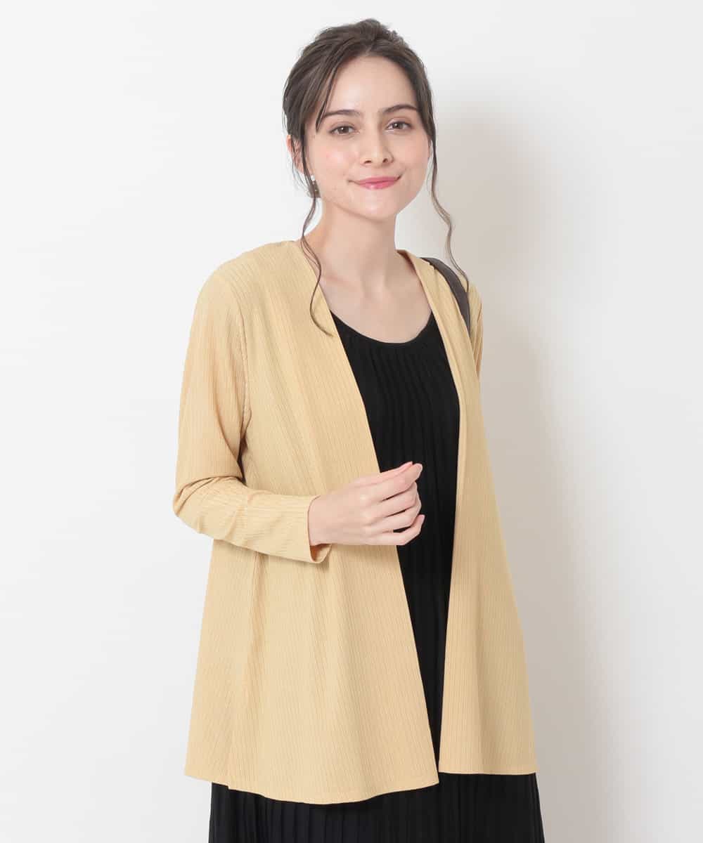 Ofuon オフオン 洗濯機で洗える さらさらタッチ 冷房対策 ランダムリブカーディガン イトキンオンラインストア