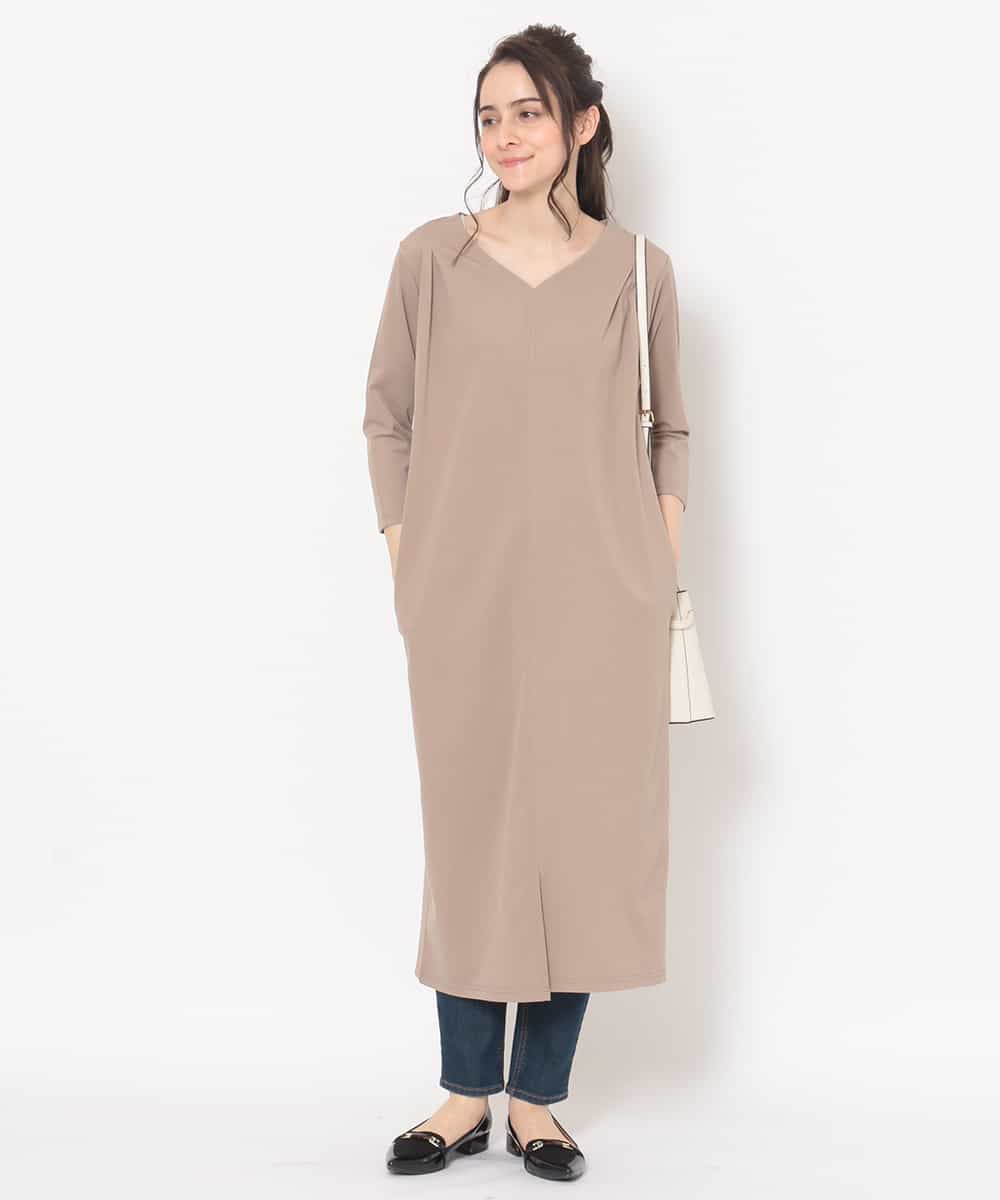 Ofuon オフオン タックデザインストレートワンピース イトキンオンラインストア