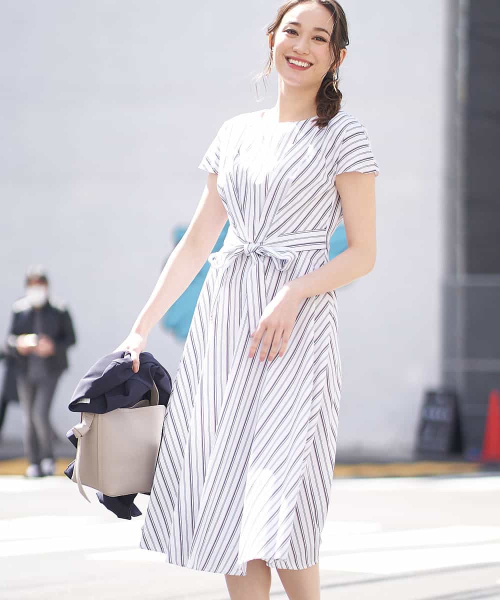 Ofuon オフオン Web限定 洗える ストライプロングワンピース イトキンオンラインストア Ofuon オフオン Web限定 洗える ストライプロングワンピース イトキンオンラインストア