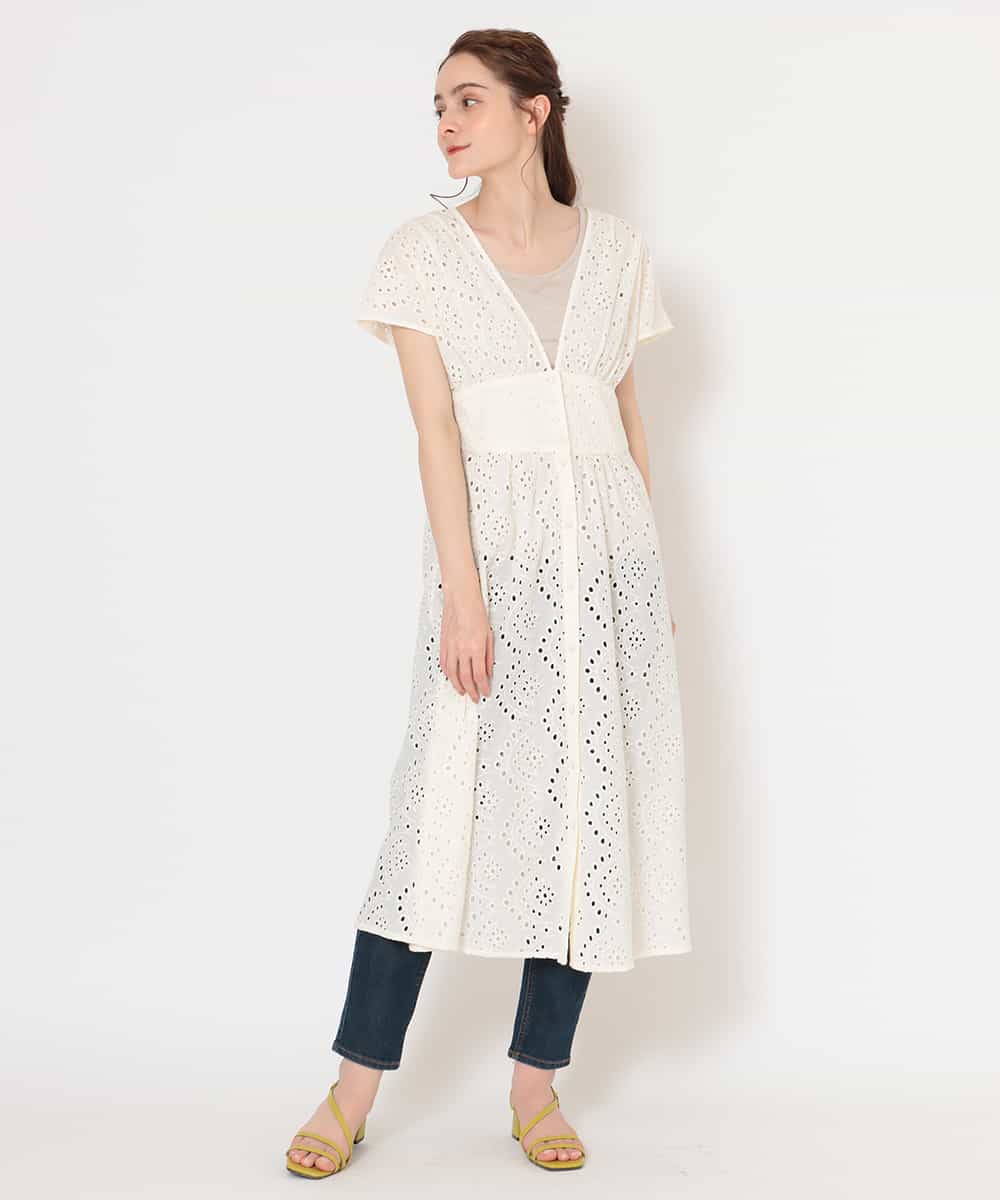 Ofuon オフオン 洗濯機で洗える コットンレースワンピース イトキンオンラインストア