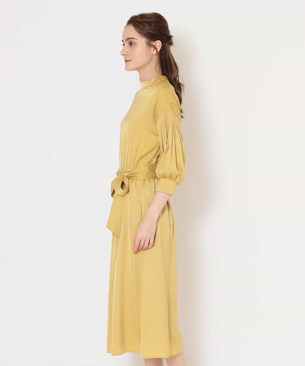 Ofuon オフオン 洗える 前後2way ロングシーズン対応 シャーリングディテールワンピース イトキンオンラインストア