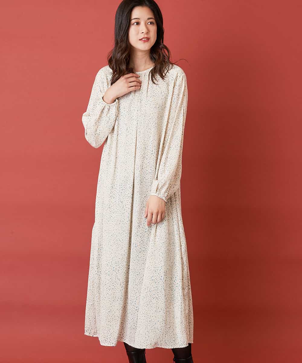 洗える 総柄ワンピース ワンピース Ofuon オフオン イトキンオンラインストア