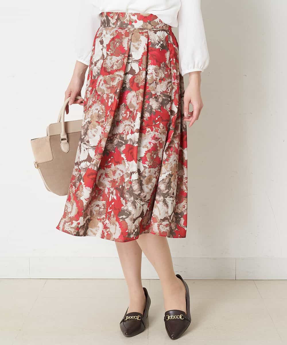 洗濯機で洗える 花柄プリントスカート その他のスカート Ofuon オフオン イトキンオンラインストア