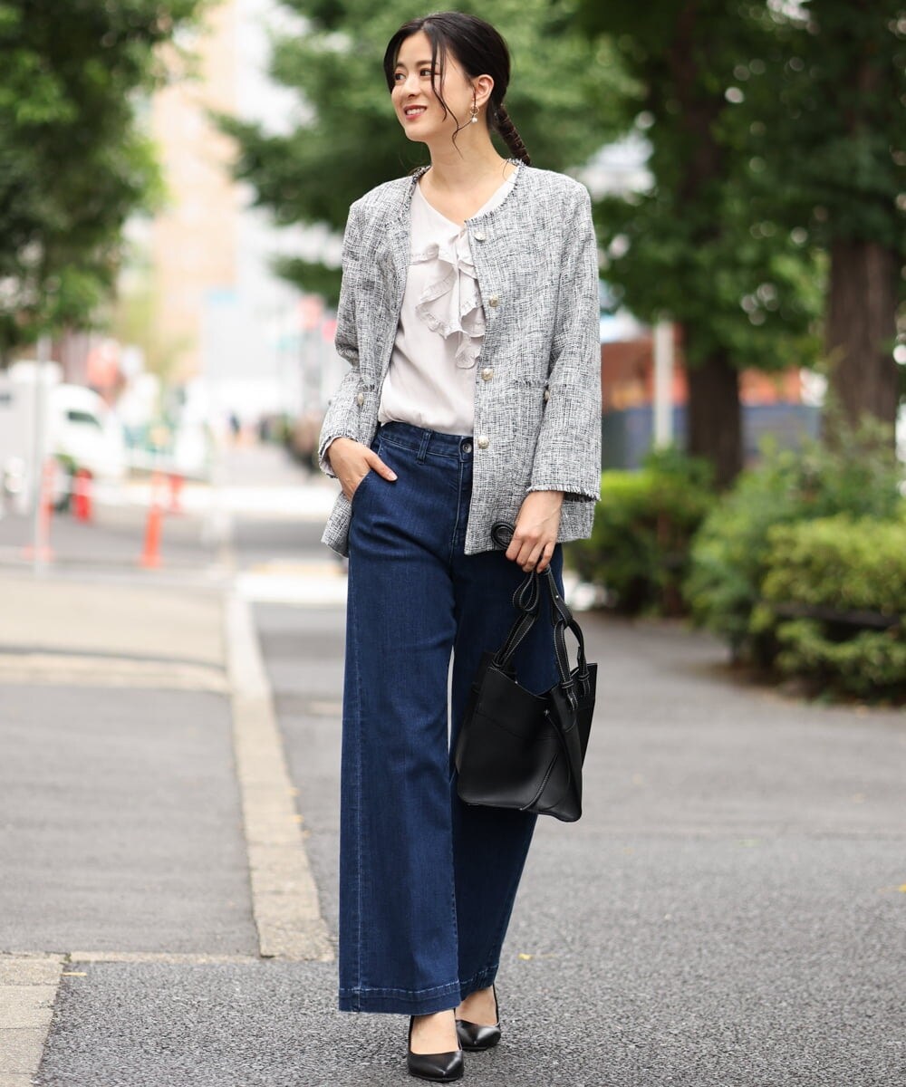 新着商品 ♡新品 未使用品♡レディース♡ジャケット♡ツィード♡ノー 
