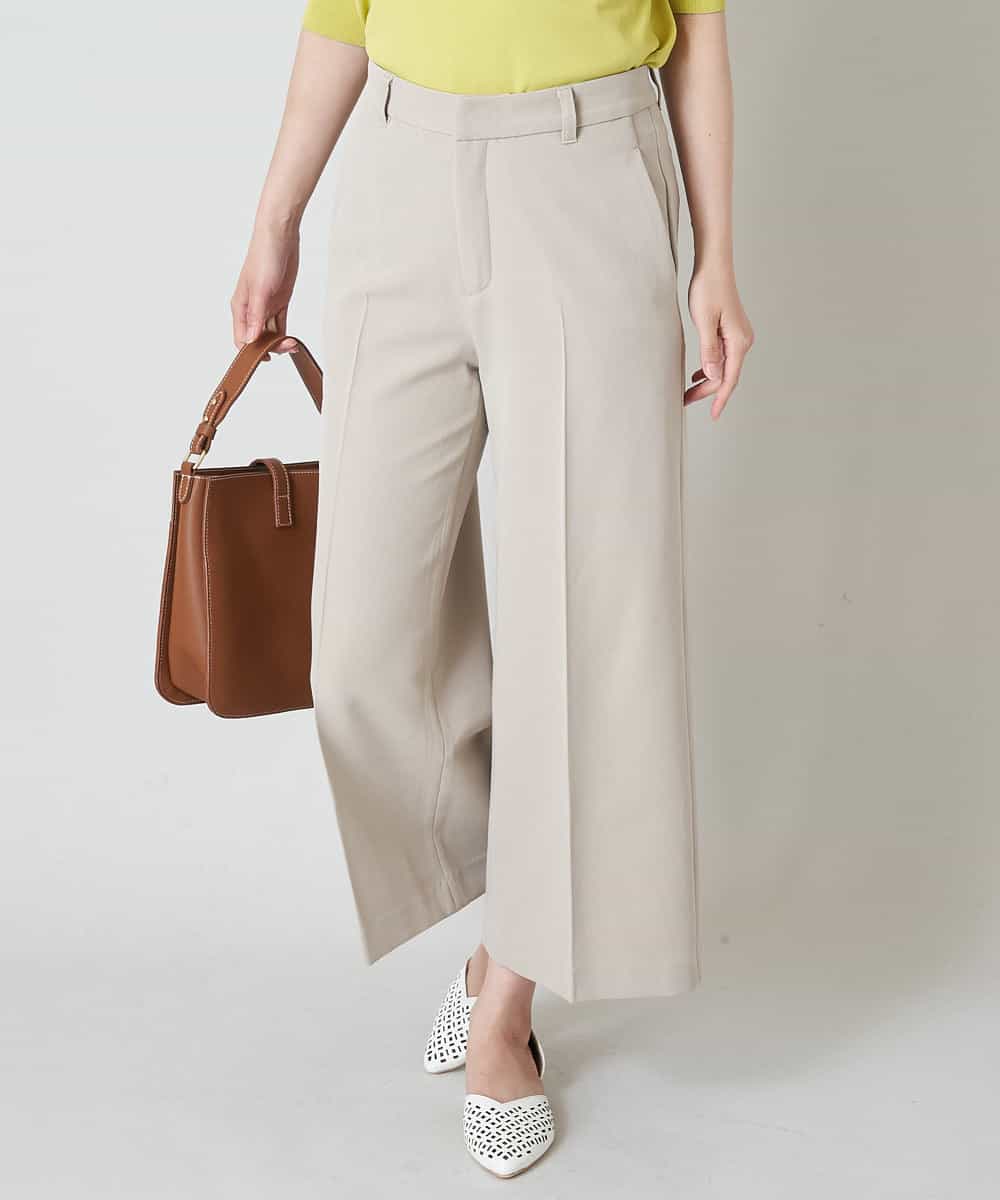 名品シリーズ】【洗濯機で洗える】ワイドクロップドパンツ - organicfarmermag.com