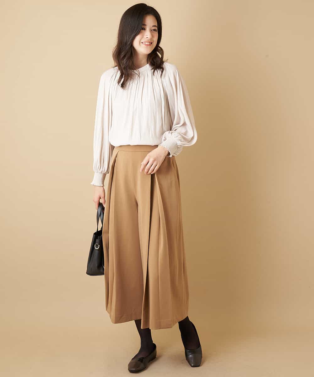 洗える ボックスプリーツガウチョパンツ ガウチョ ワイドパンツ Ofuon オフオン イトキンオンラインストア 洗える ボックスプリーツガウチョパンツ ガウチョ ワイドパンツ Ofuon オフオン イトキンオンラインストア