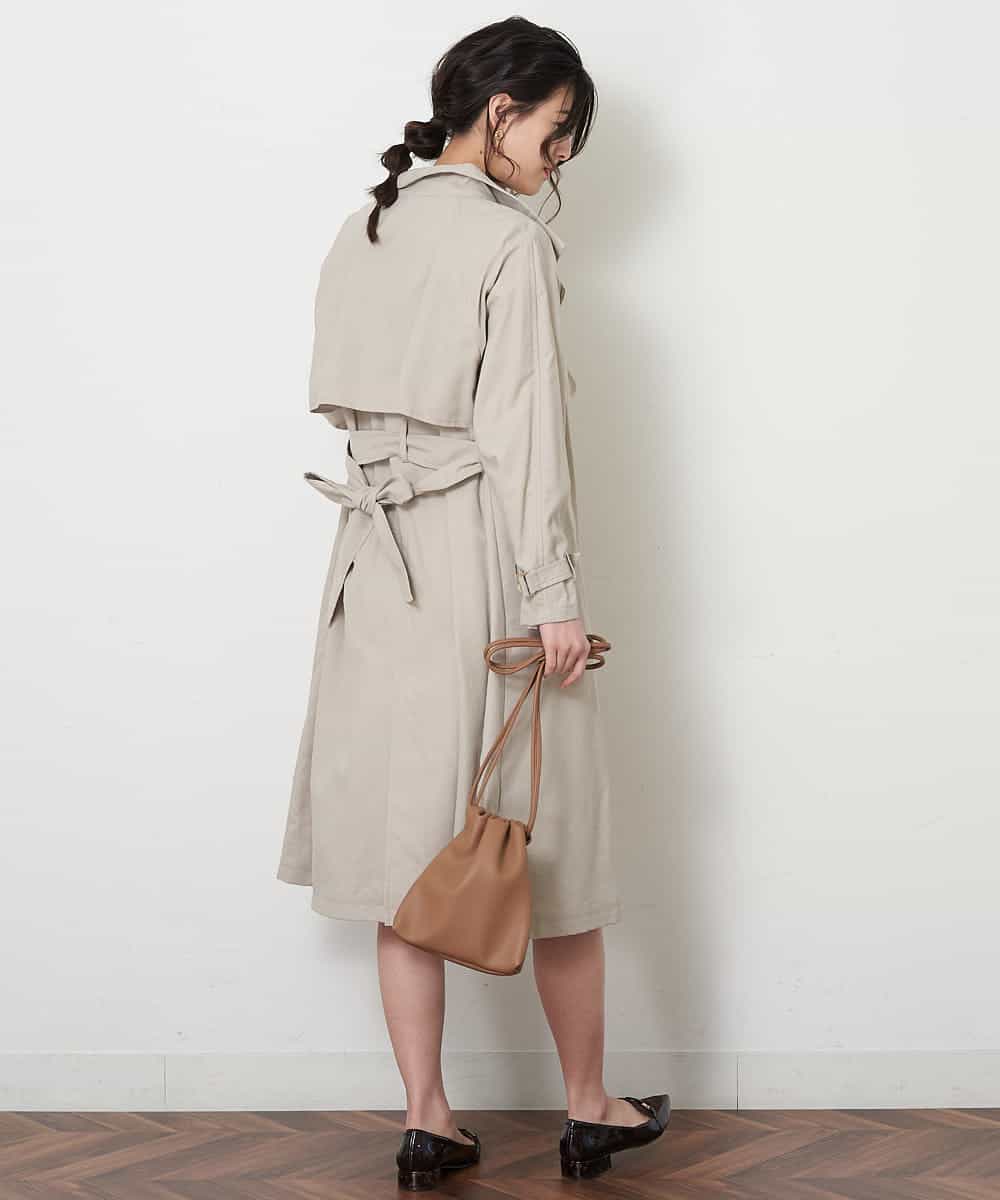 Ofuon オフオン 洗える スタンドカラートレンチコート イトキンオンラインストア