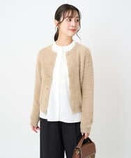 F1BAD40150 MK MICHEL KLEIN(小さいサイズ)(メゾン ドゥ サンク) 【小さいサイズ】フロントピンタックレースブラウス/洗濯機で洗える ホワイト