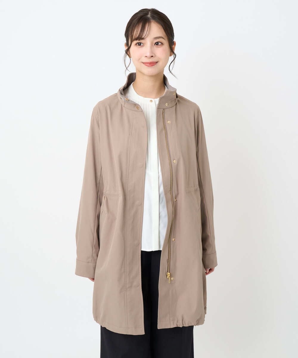 F1BAD40150 MK MICHEL KLEIN(小さいサイズ)(メゾン ドゥ サンク) 【小さいサイズ】フロントピンタックレースブラウス/洗濯機で洗える ホワイト