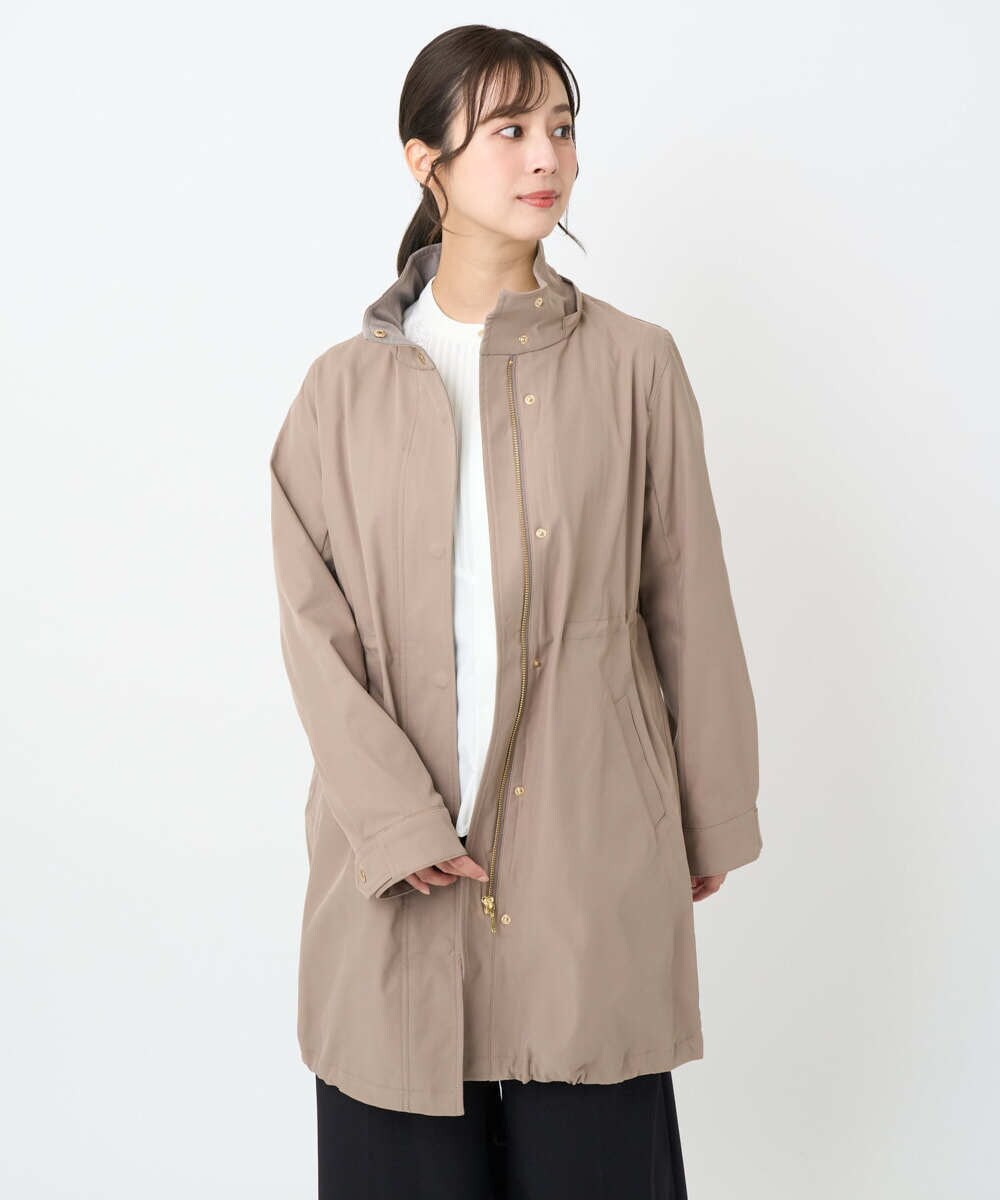 F1BAD40150 MK MICHEL KLEIN(小さいサイズ)(メゾン ドゥ サンク) 【小さいサイズ】フロントピンタックレースブラウス/洗濯機で洗える ホワイト