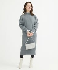 F1BAV52130 MK MICHEL KLEIN(小さいサイズ)(メゾン ドゥ サンク) 【小さいサイズ】シャーリングデザインブラウス/洗える ライトブルー