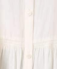 F1BBD57160 MK MICHEL KLEIN(小さいサイズ)(メゾン ドゥ サンク) 【小さいサイズ】パウダーサテン ボウタイブラウス/洗濯機で洗える アイボリー