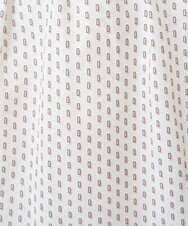 F1BBD58140 MK MICHEL KLEIN(小さいサイズ)(メゾン ドゥ サンク) 【小さいサイズ】ボウタイ風幾何柄ブラウス/洗濯機で洗える アイボリー